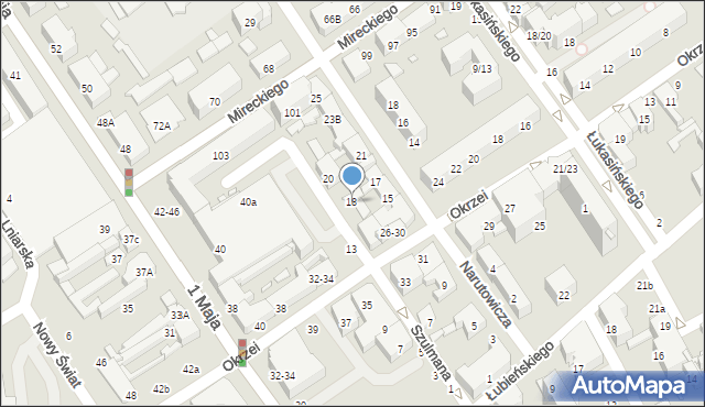 Żyrardów, Szulmana Borucha, 18, mapa Żyrardów