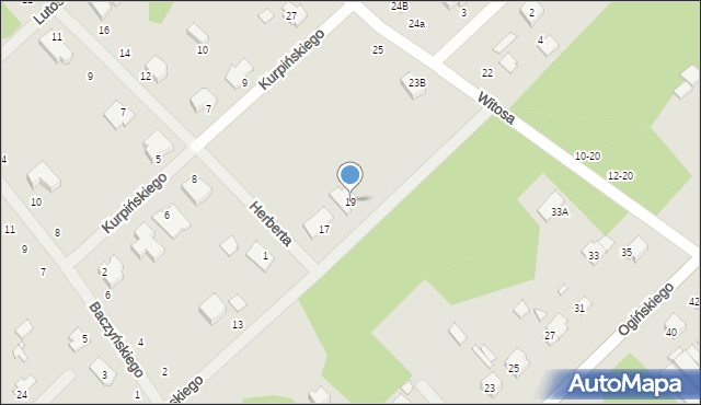 Żyrardów, Szymanowskiego Karola Macieja, 19, mapa Żyrardów