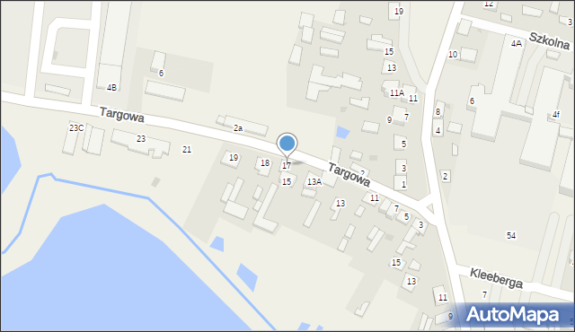 Adamów, Targowa, 17, mapa Adamów
