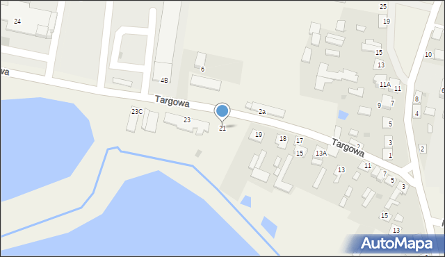Adamów, Targowa, 21, mapa Adamów