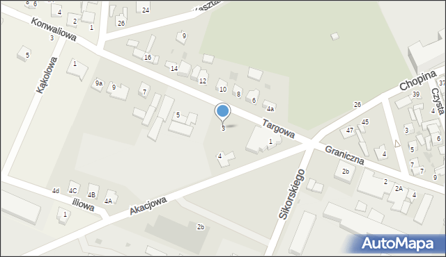 Aleksandrów Kujawski, Targowa, 3, mapa Aleksandrów Kujawski