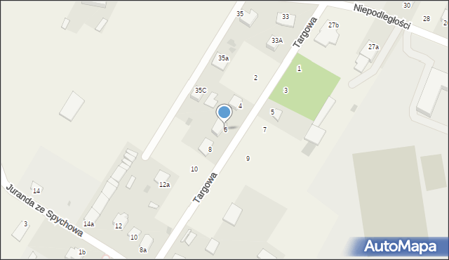 Baranowo, Targowa, 6, mapa Baranowo