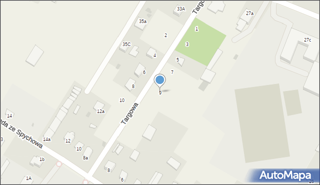 Baranowo, Targowa, 9, mapa Baranowo