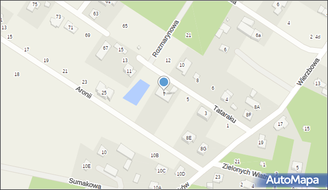 Baszkówka, Tataraku, 7, mapa Baszkówka