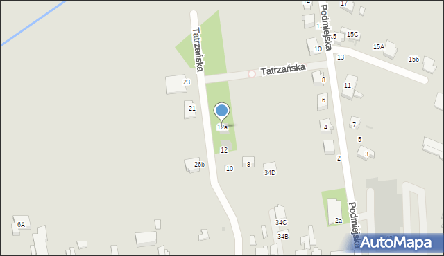 Bełchatów, Tatrzańska, 12a, mapa Bełchatów