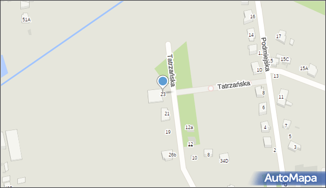 Bełchatów, Tatrzańska, 23, mapa Bełchatów