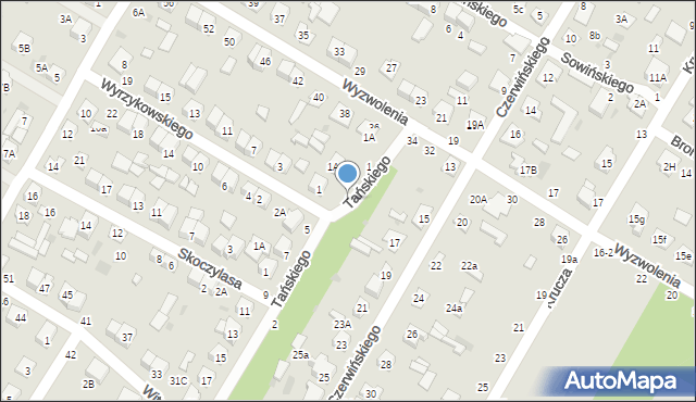 Biała Podlaska, Tańskiego Czesława, 3, mapa Białej Podlaskiej