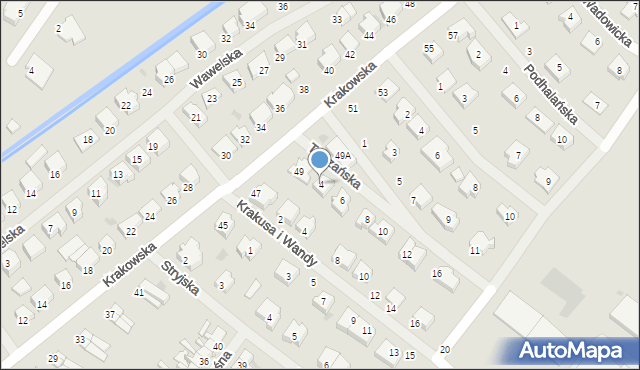 Białogard, Tatrzańska, 4, mapa Białogard