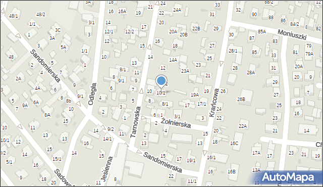 Białystok, Tarnowska, 10/1, mapa Białegostoku