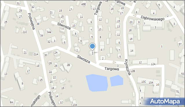 Bielsk Podlaski, Targowa, 1, mapa Bielsk Podlaski