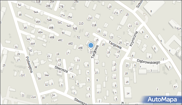 Bielsk Podlaski, Targowa, 13, mapa Bielsk Podlaski