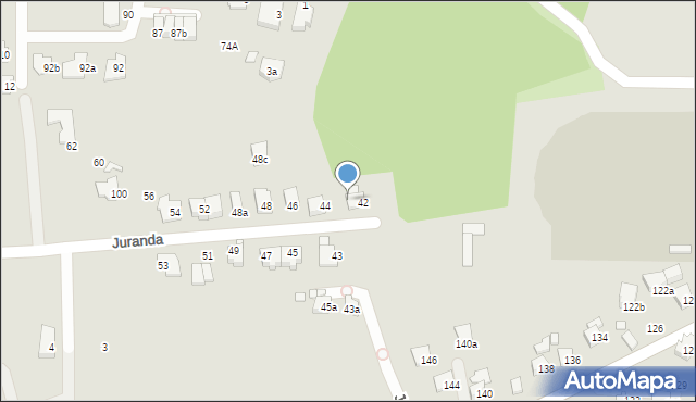 Bielsko-Biała, Tadeusza, 83, mapa Bielsko-Białej