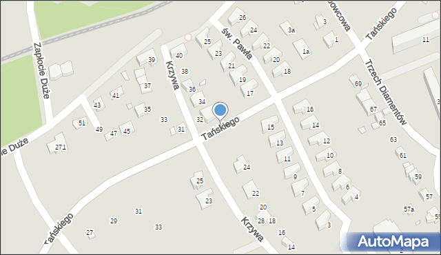 Bielsko-Biała, Tańskiego Czesława, 19, mapa Bielsko-Białej