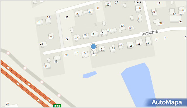 Bojano, Tartaczna, 23, mapa Bojano