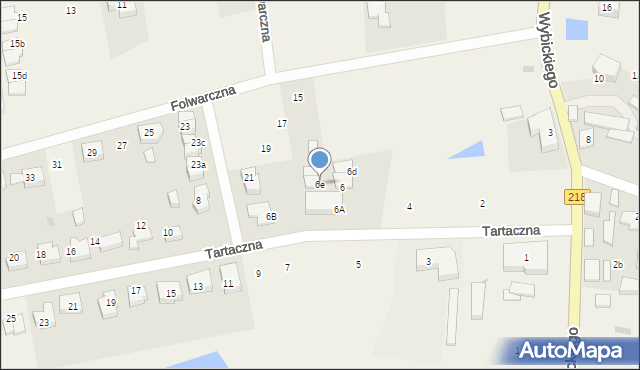 Bojano, Tartaczna, 6e, mapa Bojano