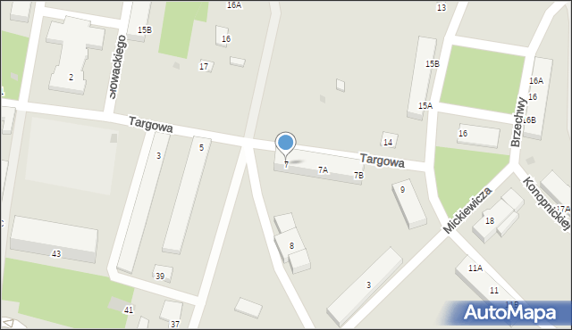 Borne Sulinowo, Targowa, 7, mapa Borne Sulinowo