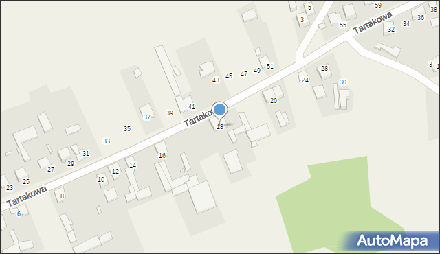 Borowianka, Tartakowa, 18, mapa Borowianka