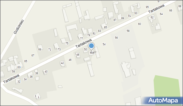 Borowianka, Tartakowa, 50A, mapa Borowianka