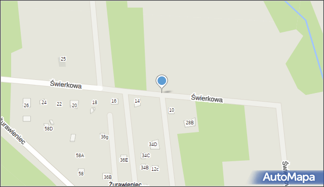 Brok, Tartaczna, 30c, mapa Brok