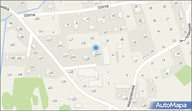 Brzozówka, Tarnowska, 127, mapa Brzozówka