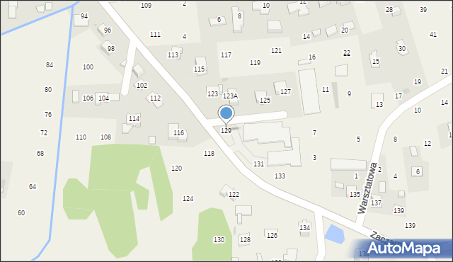 Brzozówka, Tarnowska, 129, mapa Brzozówka