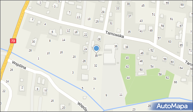 Brzozówka, Tarnowska, 30, mapa Brzozówka