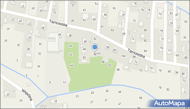 Brzozówka, Tarnowska, 54, mapa Brzozówka