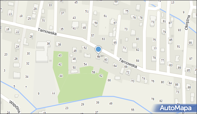 Brzozówka, Tarnowska, 56, mapa Brzozówka