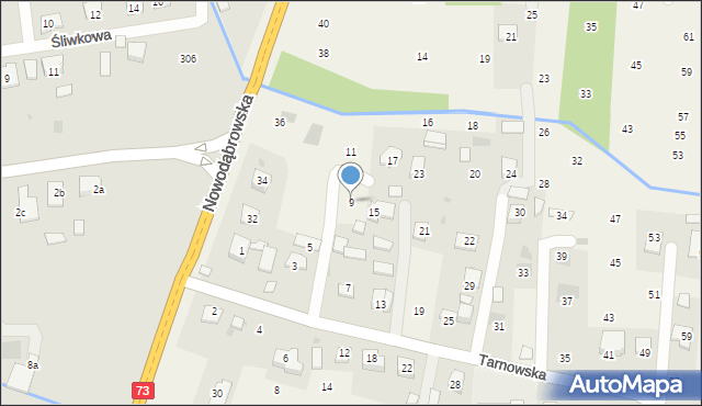 Brzozówka, Tarnowska, 9, mapa Brzozówka