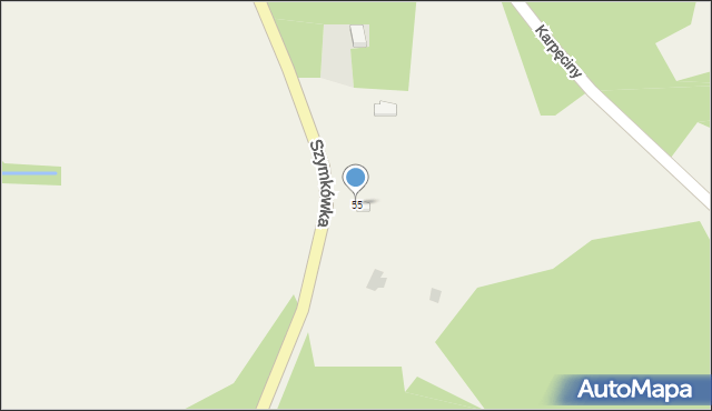 Bukowina Tatrzańska, Tatrzańska, 55, mapa Bukowina Tatrzańska