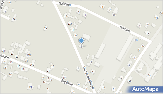 Chocz, Taczanowskiego Edmunda, gen., 9, mapa Chocz