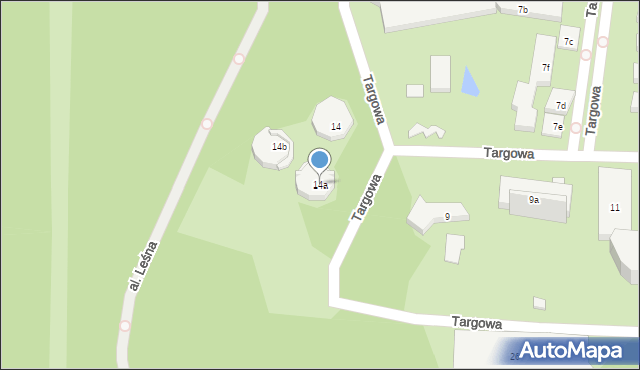 Chorzów, Targowa, 14a, mapa Chorzów