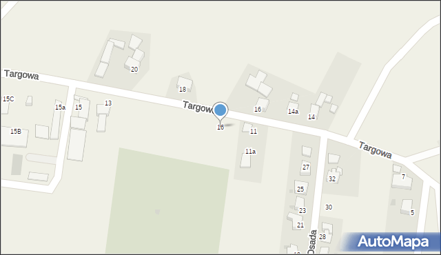 Chybie, Targowa, 16, mapa Chybie