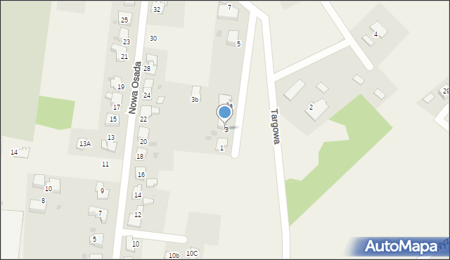 Chybie, Targowa, 3, mapa Chybie