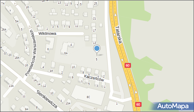 Ciechanów, Tatarska, 7, mapa Ciechanów