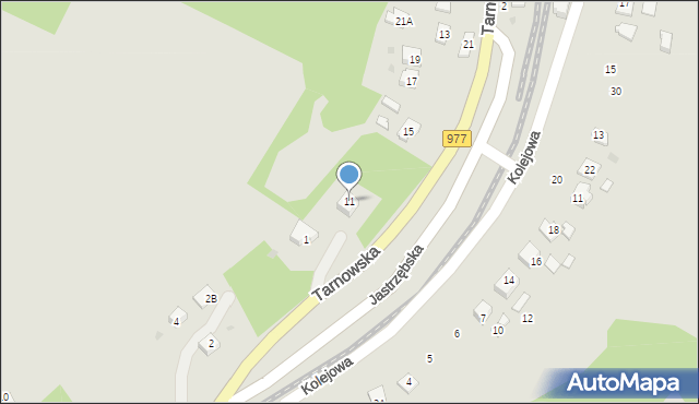 Ciężkowice, Tarnowska, 11, mapa Ciężkowice