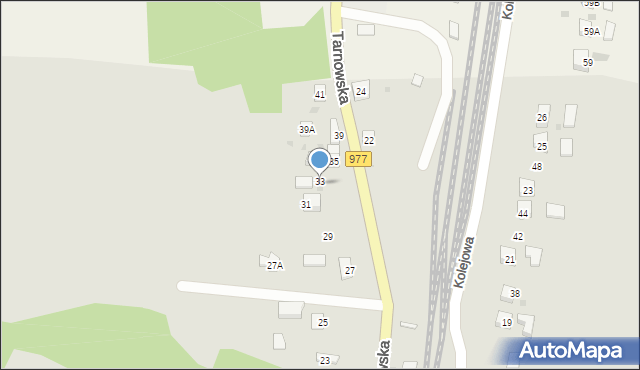 Ciężkowice, Tarnowska, 33, mapa Ciężkowice