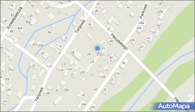 Czarny Dunajec, Targowa, 2/4, mapa Czarny Dunajec