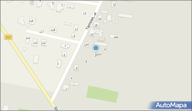 Czempiń, Tarnowska, 10, mapa Czempiń