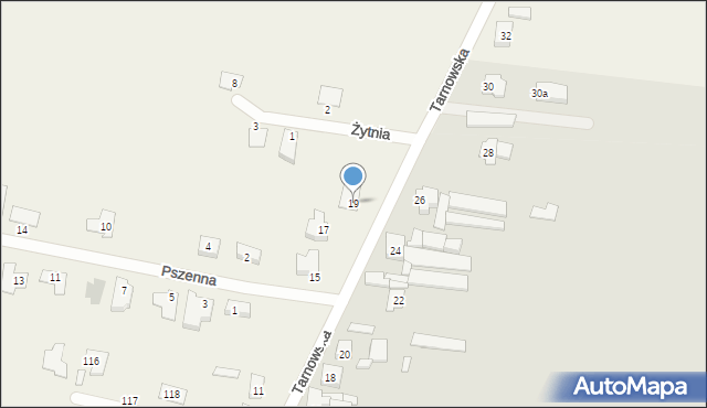 Czempiń, Tarnowska, 19, mapa Czempiń