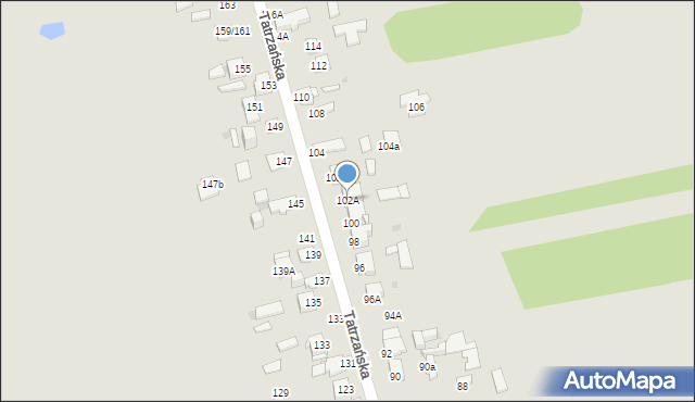 Częstochowa, Tatrzańska, 102A, mapa Częstochowy