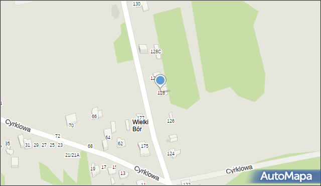 Częstochowa, Tatrzańska, 128, mapa Częstochowy