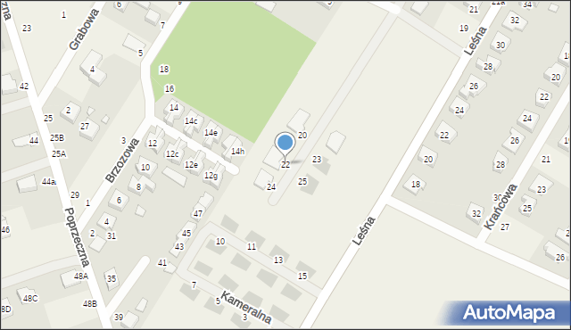 Dąbrowa, Tarninowa, 22, mapa Dąbrowa