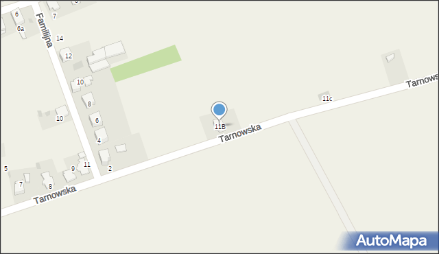 Długomiłowice, Tarnowska, 11B, mapa Długomiłowice