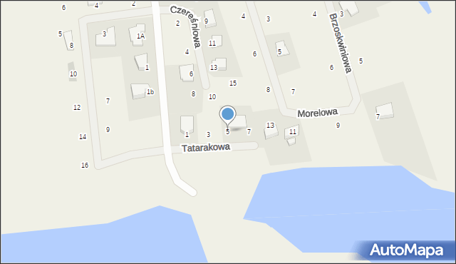 Dobrcz, Tatarakowa, 5, mapa Dobrcz