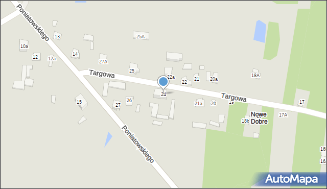 Dobre, Targowa, 24, mapa Dobre