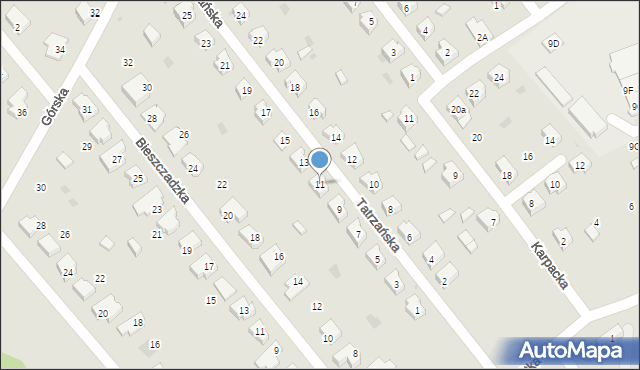 Drawsko Pomorskie, Tatrzańska, 11, mapa Drawsko Pomorskie
