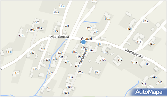 Dzianisz, Tatrzańska, 2, mapa Dzianisz