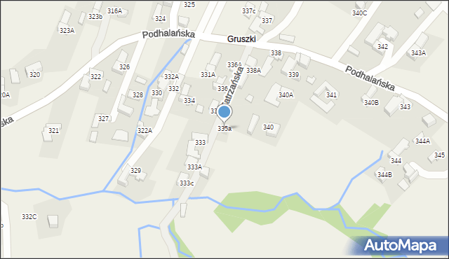 Dzianisz, Tatrzańska, 3, mapa Dzianisz