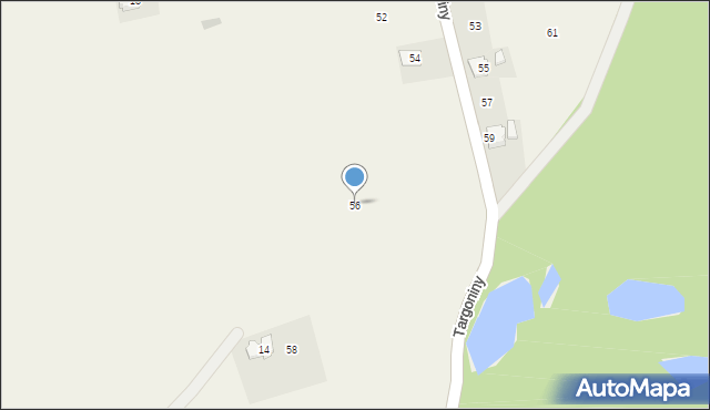 Dzięgielów, Targoniny, 56, mapa Dzięgielów